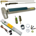 KIT - Alarmed (Requires 1-1/4in Mortise Cylinder) CVR (Concealed Vertical Rod) Smooth Exit Device, 110MD NL-OP Nightlatch Cylinder Assembly Trim, Optional Pull, 36in x 84in, Grade 1, 626/US26D Satin Chrome
