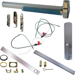 KIT - CVC (Concealed Vertical Cable) Smooth Exit Device, CD (Cylinder Dogging, Requires 1-1/4in Mortise Cylinder), 990 Dummy Pull Trim, 48in x Up to 96in, Grade 1, 626/US26D Satin Chrome