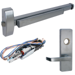 KIT - Rim Exit Device, Electric Motorized Latch Retraction, Key Locks/Unlocks Vandal Resistant Lever x Escutcheon Plate Trim, Left Hand Reverse, Less Rim Cylinder for Trim, 48in, Grade 1, 630/US32D Stainless Steel