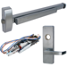 KIT - Rim Exit Device, Electric Motorized Latch Retraction, Key Locks/Unlocks Vandal Resistant Lever x Escutcheon Plate Trim, Right Hand Reverse, Less Rim Cylinder for Trim, 48in, Grade 1, 630/US32D Stainless Steel