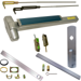 KIT - CVR (Concealed Vertical Rod) Smooth Exit Device, CD (Cylinder Dogging), 990 Nightlatch Trim (Requires Rim Cylinder), 36in x Up to 96in, Grade 1, 626/US26D Satin Chrome