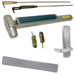 KIT - CVR (Concealed Vertical Rod) Smooth Exit Device, LD (Less Dogging), 996L-BE-06 Passage Lever Trim, LHR Left Hand Reverse/Reversible Handing (Snap Ring Tool Required), 36in x Up to 96in, Grade 1, 626/US26D Satin Chrome