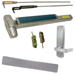 KIT - CVR (Concealed Vertical Rod) Smooth Exit Device, LD (Less Dogging), 996L-BE-06 Passage Lever Trim, RHR Right Hand Reverse/Reversible Handing (Snap Ring Tool Required), 36in x Up to 96in, Grade 1, 626/US26D Satin Chrome