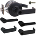 KIT - Grade 1 Classroom, Cylindrical Lock, Latitude Lever, FSIC (Schlage Full Sized IC), Less Core, 2-3/4in Backset, UL, ANSI Strike, 622/US19 Matte Black