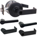 KIT - Grade 1 Classroom, Cylindrical Lock, Broadway Lever, Key in Lever, Less Cylinder, 2-3/4in Backset, UL, ANSI Strike, 622/US19 Matte Black