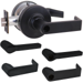 KIT - Grade 1 Classroom, Cylindrical Lock, Latitude Lever, Key in Lever, Less Cylinder, 2-3/4in Backset, UL, ANSI Strike, 622/US19 Matte Black