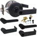 KIT - Grade 1 Classroom, Cylindrical Lock, Latitude Lever, Key in Lever, Schlage 6-Pin C 123 Keyway (0-Bitted Brushed Chrome Cylinder 626), 2-3/4in Backset, UL, ANSI Strike, 622/US19 Matte Black