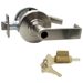 KIT - Grade 1 Entrance, Cylindrical Lock, Rhodes Lever, Key-in-Lever Schlage Keyway, C Keyway (0-Bitted Brushed Chrome Cylinder 626), 2-3/4in Backset, UL, ANSI Strike, 619/US15 Satin Nickel