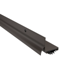 Surface Mounted L-Shaped Door Shoe with Rain Drip and Eco-V Insert 36in Dark Bronze Anodized Aluminum