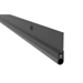 Weatherstrip 36in x 96in x 96in, Vinyl Insert, Black Suede Powder Coat BSP