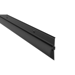 36in, Door Bottom Sweep with Rain Guard, Smoke Tested, Fire Rated UL10C Positive Pressure, Greenguard Gold, Black Suede with Black Eco-V Insert