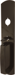 Thumb Piece Trim, Pull Handle, Thumb Piece on Plate for 98-99 Rim and Vertical Rod Exits, 695/SP313 Powder-Coated Dark Bronze