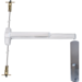 KIT - Fire-Rated, CVR (Concealed Vertical Rod) Smooth Exit Device, 990 Dummy Pull Trim, 36in x Up to 96in, No Dogging, Grade 1, 626/US26D Satin Chrome