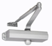 ADA Hold Open Surface Door Closer, Adjustable Spring Sizes 1-6, No Cover (Optional Part 1600P), Tri-Packed Arm (Regular, Parallel, Top Jamb Mounting), Grade 1, UL, 689/SP28 Aluminum Powder Coat