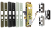 Electric 31/32in Backset Deadlatch (Steel Hawk), Non-Handed 12/24VDC, Flat and Radius Faceplates, 3 Finishes - 628/US28 Satin Aluminum & 690/313 Dark Bronze & 693/335 Black Finish