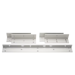 Z-Bracket for 600 Series Double Maglocks, 628/US28 Satin Aluminum