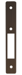 Faceplate DH1820 Weatherstrip, Anodized Bronze