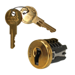 Timberline Lock Plug Polished Brass
