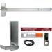 KIT - Exit Alarm, Rim Exit Device, Blank Escutcheon x Dane Lever Trim 510L-BE, 36in, Less Dogging, LHR Left Hand Reverse/Reversible, Grade 1, 626/US26D Satin Chrome