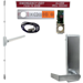 KIT - Exit Alarm, SVR Surface Vertical Rod Exit Device, Blank Escutcheon x Dane Lever Trim 510L-BE, 36in x 96in, Less Dogging, LHR Left Hand Reverse/Reversible, Grade 1, 626/US26D Satin Chrome