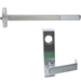 KIT - Fire Rated Narrow Stile Rim Exit Device, Escutcheon x Dane Lever Trim 712L, 48in, Less Dogging, RHR Right Hand Reverse/Reversible Handing, 299F Strike, UL, Grade 1, 626/US26D Satin Chrome