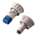 3/4in Diameter Recessed (Flush Mount) Magnetic Contact Switch Set, 1/2in Plus Gap, Magnetic Contact, Open Loop (N/C), Screw Terminals, Used  for Steel Doors, White