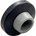 Wall Stop With Plastic Anchor Concave Rubber, With Drywall and Masonry Anchors, 622/BLK Flat Black
