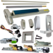 KIT - QEL (Quiet Electric Latch Retraction), RX (Request to Exit Switch), SVR (Surface Vertical Rod) Grooved Exit Device, 996L-NL-06 Nightlatch Lever Trim, LHR Left Hand Reverse/Reversible Handing (Snap Ring Tool Required), Less Bottom Rods, 48in x 84in, Grade 1, 626/US26D Satin Chrome