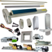 KIT - QEL (Quiet Electric Latch Retraction), RX (Request to Exit Switch), SVR (Surface Vertical Rod) Grooved Exit Device, 996L-BE-06 Passage Lever Trim, LHR Left Hand Reverse/Reversible Handing (Snap Ring Tool Required), Less Bottom Rods, 48in x 84in, Grade 1, 626/US26D Satin Chrome