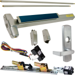 KIT - QEL (Quiet Electric Latch Retraction), RX (Request to Exit Switch), SVR (Surface Vertical Rod) Grooved Exit Device, 996L-06 Lever Trim, LHR Left Hand Reverse/Reversible Handing (Snap Ring Tool Required), 48in x 84in, Grade 1, 626/US26D Satin Chrome