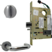 KIT - Electrified Mortise Lock, LNJ - LN Rose x J Lever, Fail Secure 24V, RX Request to Exit Switch, Less Mortise Cylinder, Grade 1, 626/US26D Satin Chrome