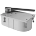 Heavy Duty Floor Closer, 3/4in Offset, 27 Series, 105 Degree, Selective Hold Open(HO) or Non-Hold Open(NHO), Right Hand, Single Acting, Exterior or Interior Doors up to 450lbs, up to 48in, 626/US26D Satin Chrome