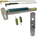 KIT - Fire-Rated (No Dogging), CVR (Concealed Vertical Rod) Grooved Exit Device, 990TP Thumb Piece Trim (Requires Rim Cylinder), 36in x Adjustable (Heights Up to 120in), Grade 1, 626/US26D Satin Chrome