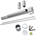 KIT - SVR Surface Vertical Rod Exit Device, 110MD NL-OP Nightlatch Cylinder Assembly, 36in x 84in, Hex Dogging, Grade 1, 689/SP28 Powder-Coated Aluminum