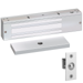 1650lbs EM Lock, Single Door Electromagnetic Lock, Door Position Status, 12/24VDC, UL 294 Listed, Grade 1, 628/US28 Satin Aluminum