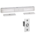 1200lbs EM Lock, Double Door Electromagnetic Lock, Door Position Status, 12/24VDC, UL 294 Listed, Grade 1, 628/US28 Satin Aluminum