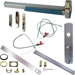 KIT - CVC (Concealed Vertical Cable) Smooth Exit Device, CD (Cylinder Dogging, Requires 1-1/4in Mortise Cylinder), 990 Nightlatch Trim (Requires Rim Cylinder), 36in x Up to 96in, Grade 1, 626/US26D Satin Chrome