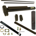 KIT - CD (Cylinder Dogging, Requires 1-1/4in Mortise Cylinder), SVR (Surface Vertical Rod) Grooved Exit Device, 990DT Dummy Pull Trim, Non-Handed, 48in x 84in, Grade 1, 710/313AN Dark Bronze Anodized