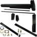 KIT - CD (Cylinder Dogging, Requires 1-1/4in Mortise Cylinder), SVR (Surface Vertical Rod) Grooved Exit Device, 990DT Dummy Pull Trim, Non-Handed, 48in x 84in, Grade 1, 711/US19 Flat Black
