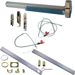 KIT - CVC (Concealed Vertical Cable) Grooved Exit Device, CD (Cylinder Dogging, Requires 1-1/4in Mortise Cylinder), Exit Only No Trim, 48in x Up to 96in, Grade 1, 626/US26D Satin Chrome