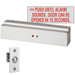 650lbs EM Lock, Single Door Mini Delayed Egress Electromagnetic Lock, NFPA 101, Fixed 15 Second Egress Delay, Door Position Status, 12/24VDC, UL 294 Listed, Grade 1, 628/US28 Satin Aluminum
