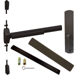 KIT - LD (Less Dogging), SVR (Surface Vertical Rod) Smooth Exit Device, 990 Dummy Pull Trim, 36in x 84in, Grade 1, 710/313AN Dark Bronze Anodized