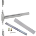 KIT - LD (Less Dogging), SVR (Surface Vertical Rod) Smooth Exit Device Only, No Trim, 48in x 84in, Grade 1, 630/US32D Stainless Steel