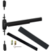 KIT - LD (Less Dogging), SVR (Surface Vertical Rod) Smooth Exit Device Only, No Trim, 48in x 84in, Grade 1, 711/US19 Black