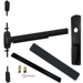 KIT - LD (Less Dogging), SVR (Surface Vertical Rod) Smooth Exit Device, 990 Nightlatch Trim (Requires Rim Cylinder), 36in x 84in, Grade 1, 711/US19 Black