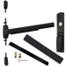 KIT - LD (Less Dogging), SVR (Surface Vertical Rod) Smooth Exit Device, 990TP Thumb Piece Trim (Requires Rim Cylinder), 36in x 84in, Grade 1, 711/US19 Black