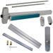 KIT - Less Dogging, SVR (Surface Vertical Rod) Grooved Exit Device, 990DT Dummy Pull Trim, 48in x 84in, Grade 1, 628/US28 Satin Aluminum