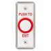 Narrow Capacitive Touch Sensor Exit Switch, Indoor Use, Vandal Resistant, Selectable Bi-Color Illumination Status, Electronic Timer, Field Selectable Adjustable Timer (1-40 Seconds) or Maintained (On/Off), SPDT Single Pole Double Throw, 12/24VAC/DC, 630/US32D Stainless Steel