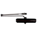 Surface Door Closer, Less Cover, Regular/Parallel Arm (Tri-Pack), Adjustable Spring 2- 5, Grade 1, 693/BLK Black Powder Coat