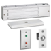 Value Single Magnetic Lock, 600lbs, Door Position Status, Bond Alert Status, LED Visual Indicator, 12/24VDC, 628/US28 Satin Aluminum